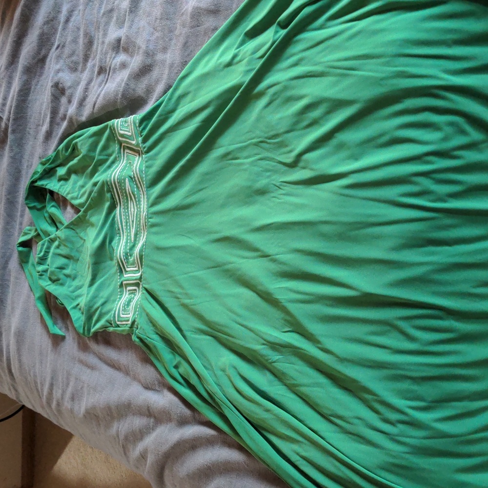 Green summer dress🌸